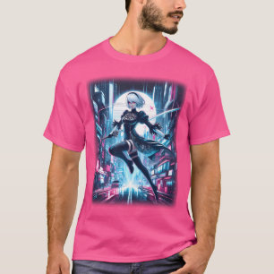T-shirt Style Cyberpunk Yorha 2B Red Eye