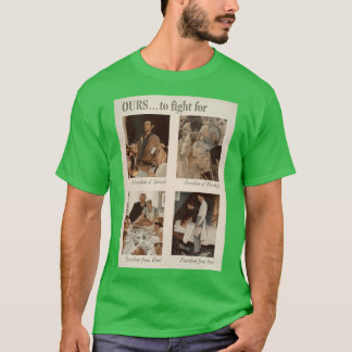 T-shirt style d'art de norman rockwell2 cadeau cadeau