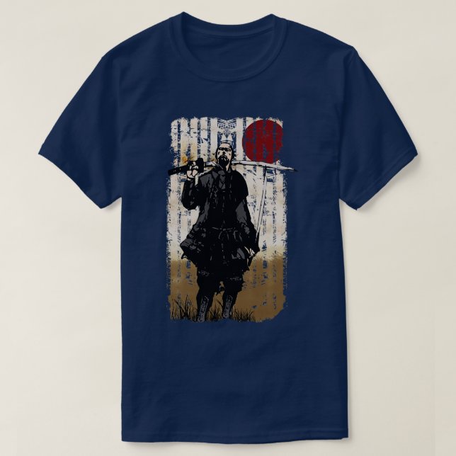 T-shirt Style d'art japonais de Samurai Bushido (Design devant)