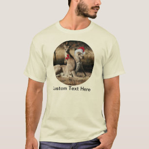 T-shirt Style d'Australien de kangourous de Noël