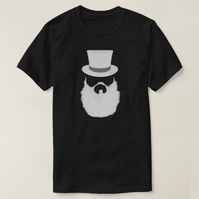 T-shirt Style de barbe blanche (Design devant)