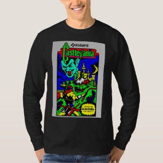 T-shirt Style de ceefax 8 bits Castlevania Nes conception 