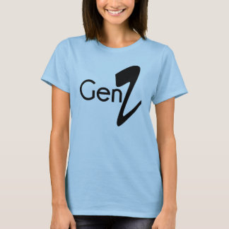 T-shirt Style de célébrité de la typographie Gen Z