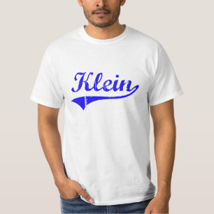 T-shirt Style de classique de nom de famille de Klein