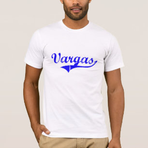 T-shirt Style de classique de nom de famille de Vargas