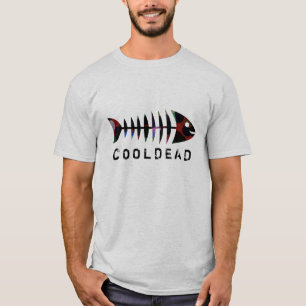 T-shirt Style de cool d'arête de poisson de Cooldead