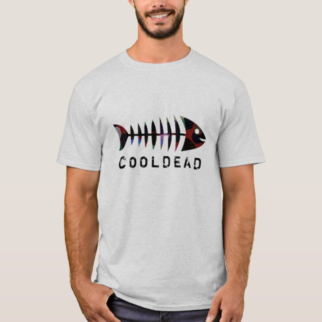 T-shirt Style de cool d'arête de poisson de Cooldead (Devant)