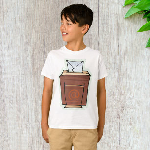 T-shirt Style de dessin de l'icône de boîte de réception d