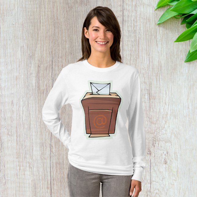 T-shirt Style de dessin de l'icône de boîte de réception d (Créateur téléchargé)