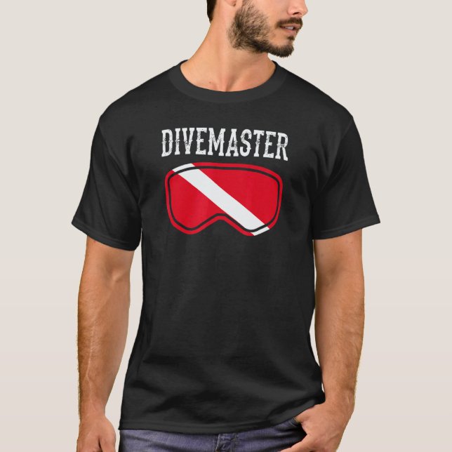 T-shirt Style de drapeau de plongée pour moniteur de plong (Devant)