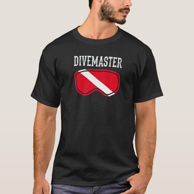 T-shirt Style de drapeau de plongée pour moniteur de plong (Devant)