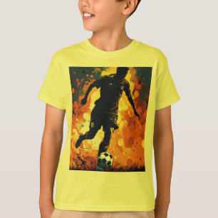 T-shirt style de football en chemise enfant