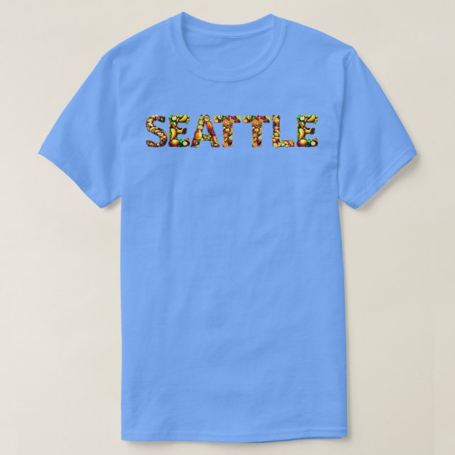 T-shirt Style de fruits de la ville de Seattle (Design devant)