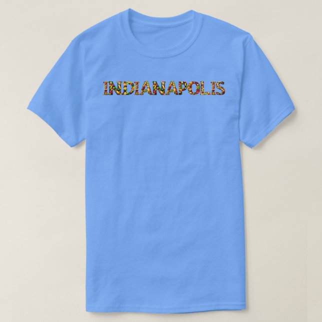 T-shirt Style de fruits de la ville d'Indianapolis (Design devant)