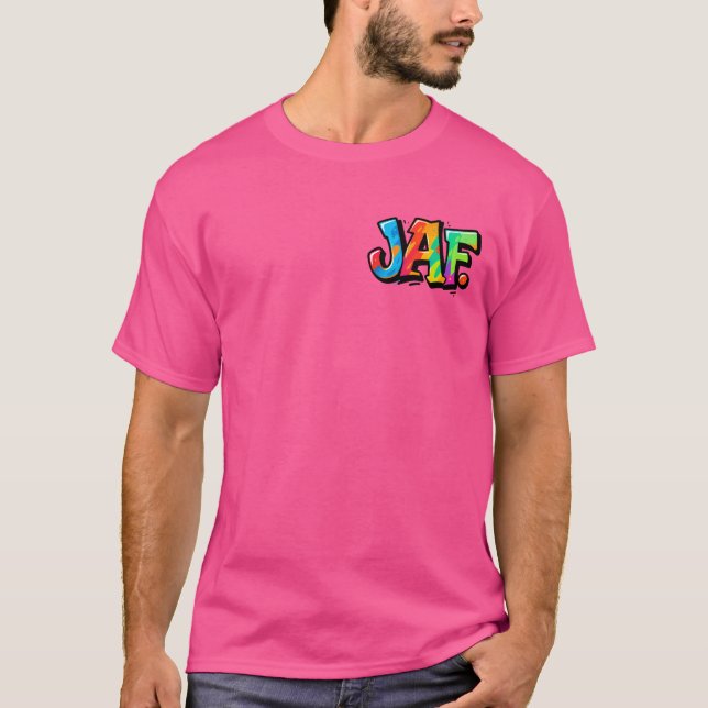 T-shirt Style de graffiti JAF - typographie de l'art urbai (Devant)