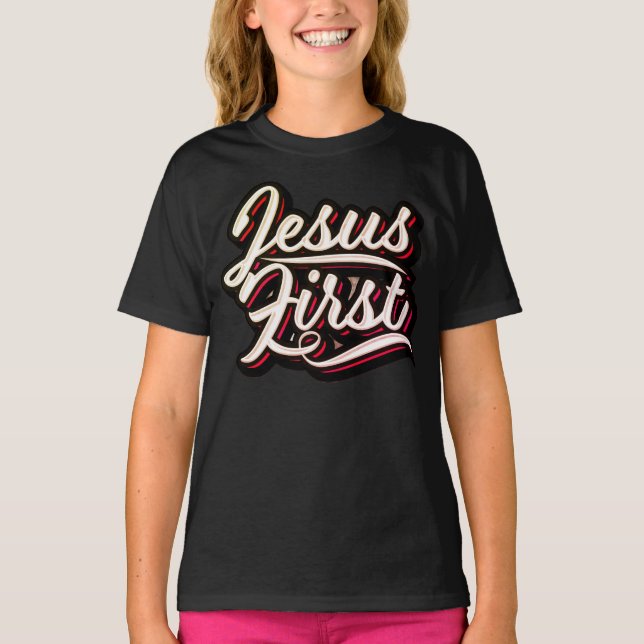T-shirt Style de Jésus dans les années 70 (Devant)