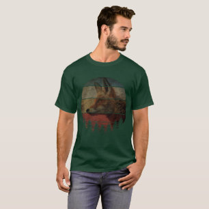 T-SHIRT STYLE DE PEINTURE VINTAGE RENARD