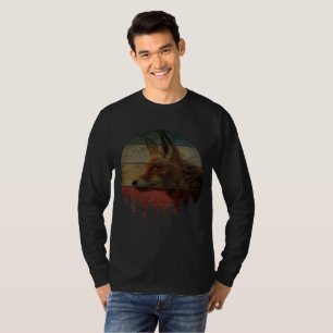 T-SHIRT STYLE DE PEINTURE VINTAGE RENARD
