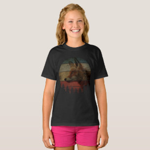 T-SHIRT STYLE DE PEINTURE VINTAGE RENARD
