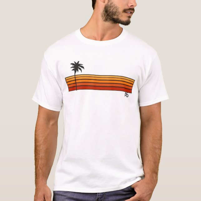 T-shirt Style de plage de début des années 1980 de PB (Devant)