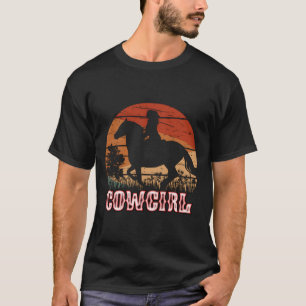 T-shirt Style de rodéo équestre à cheval de ranch texan