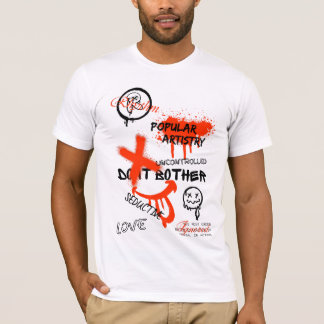 T-SHIRT STYLE DE RUE GRAFFITI OVAL CLASSIQUE