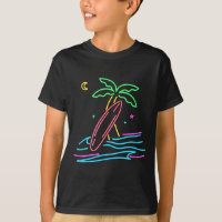 style de surf vintage des années 80 Miami surfeur