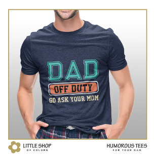 T-shirt Style de Varsity hors service papa personnalisable
