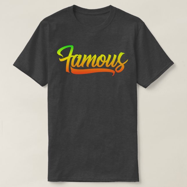 T-shirt Style de vie célèbre (Design devant)