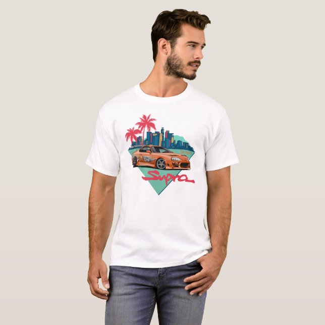 T-shirt Style de voiture de légende de la LA JDM (Devant entier)