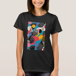 T-shirt Style des années 80 Motif Art Synthwave 1