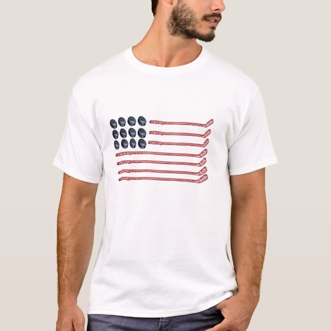 T-shirt Style des Etats-Unis d'hockey (Devant)