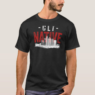T-shirt Style détendu Charlotte City Native Home Cultivé