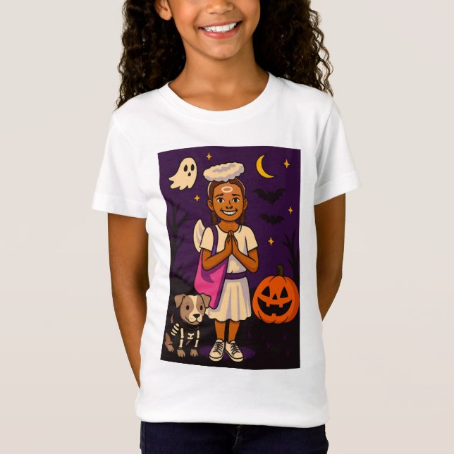 T-Shirt Style d'Halloween Emmy 1 (Devant)