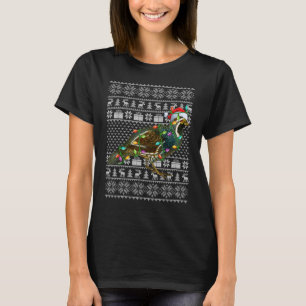 T-shirt Style Doux moche Xmas Lumières Père Noël Quail Bir