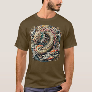 T-shirt Style Dragon Fish Tattoo