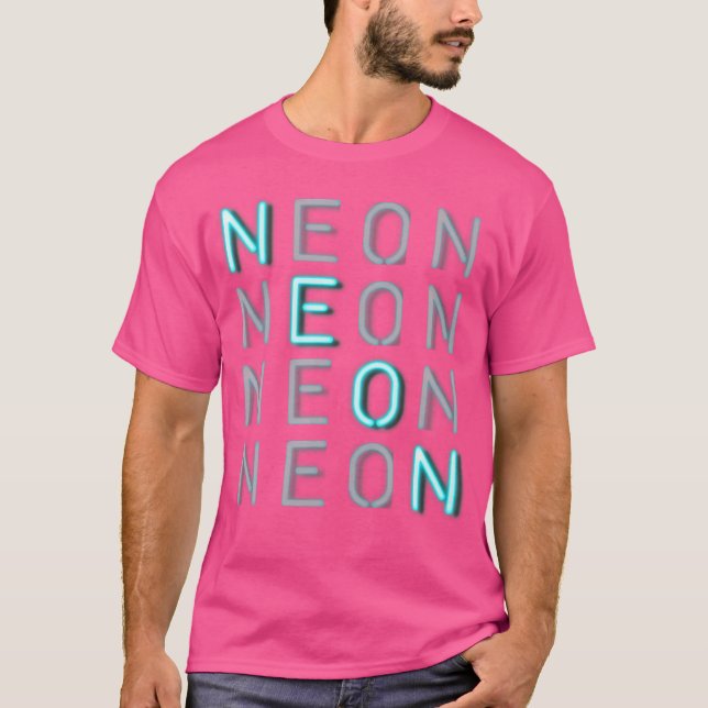 T-shirt Style Écran Léger Neon - Laisser Briller Dans Bar  (Devant)