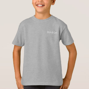 T-shirt Style et soin couleur acier clair