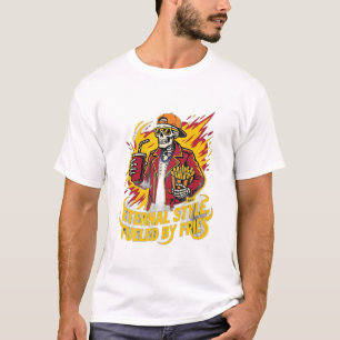 T-shirt Style Éternel Alimenté Par Des Frites