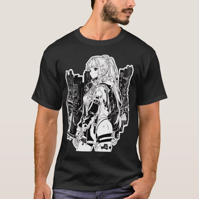 T-shirt Style fille Cyberpunk (Devant)
