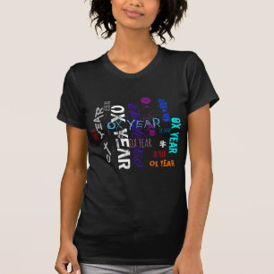 T-shirt Style Graffiti répétitif Ox Année 2021 Femmes B Te