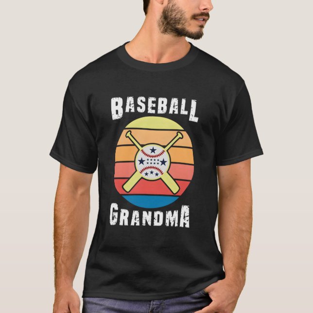 T-shirt Style Grand-mère de baseball (Devant)