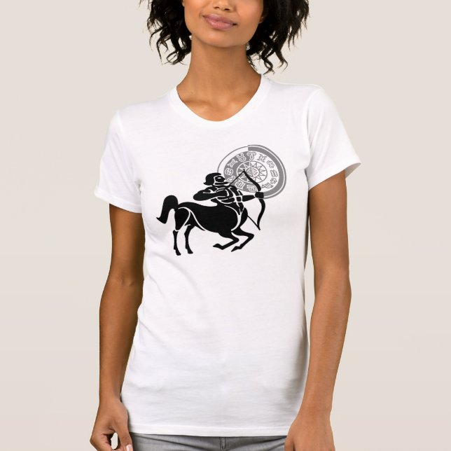 T-shirt Style grec Sagittarius Archer Zodiac Graphique (Devant)