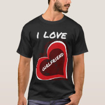Style Grunge J'aime ma petite amie Design de cœur