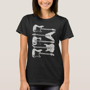 T-shirt Style Guitare Pour Guitariste