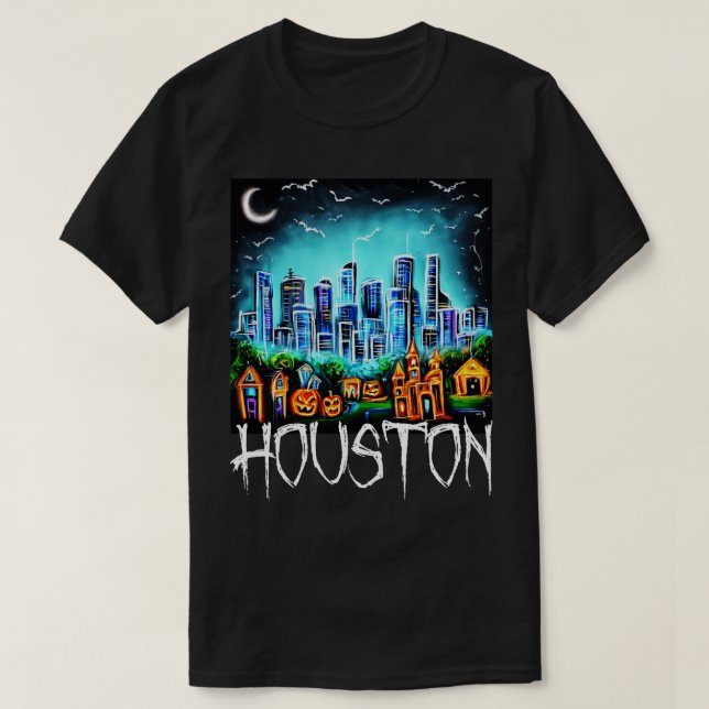 T-shirt Style Halloween Houston (Design devant)