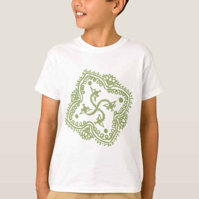 T-shirt Style indien traditionnel Mandana (Devant)