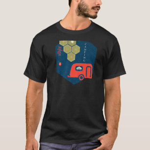 T-shirt Style Japonais Camping Pour Femmes Pour Hommes Pou