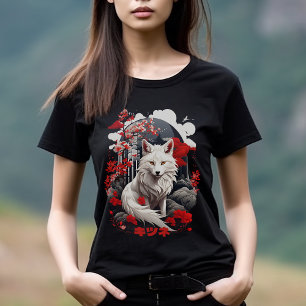 T-shirt Style japonais Kitsune Fox