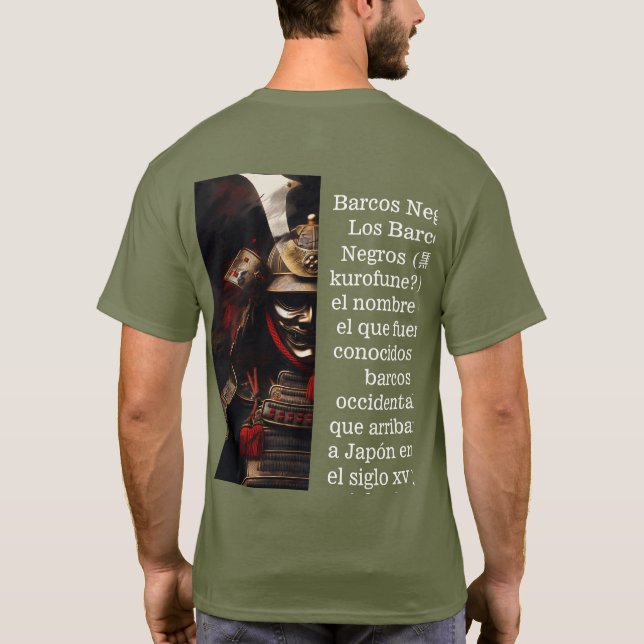 T-shirt Style japonais Samurai Warrior Shogun armor (Dos)